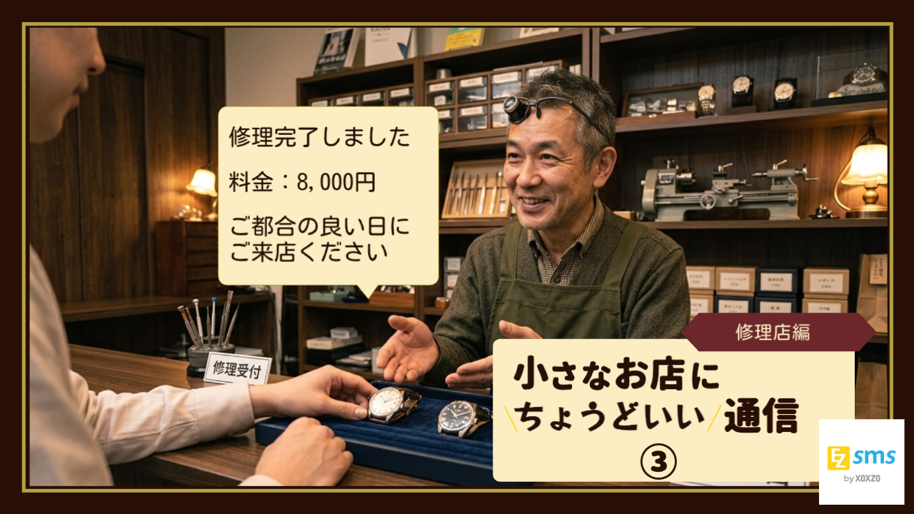 「修理が完了しました。」その一通が、大切なものを持ち主へ返す。