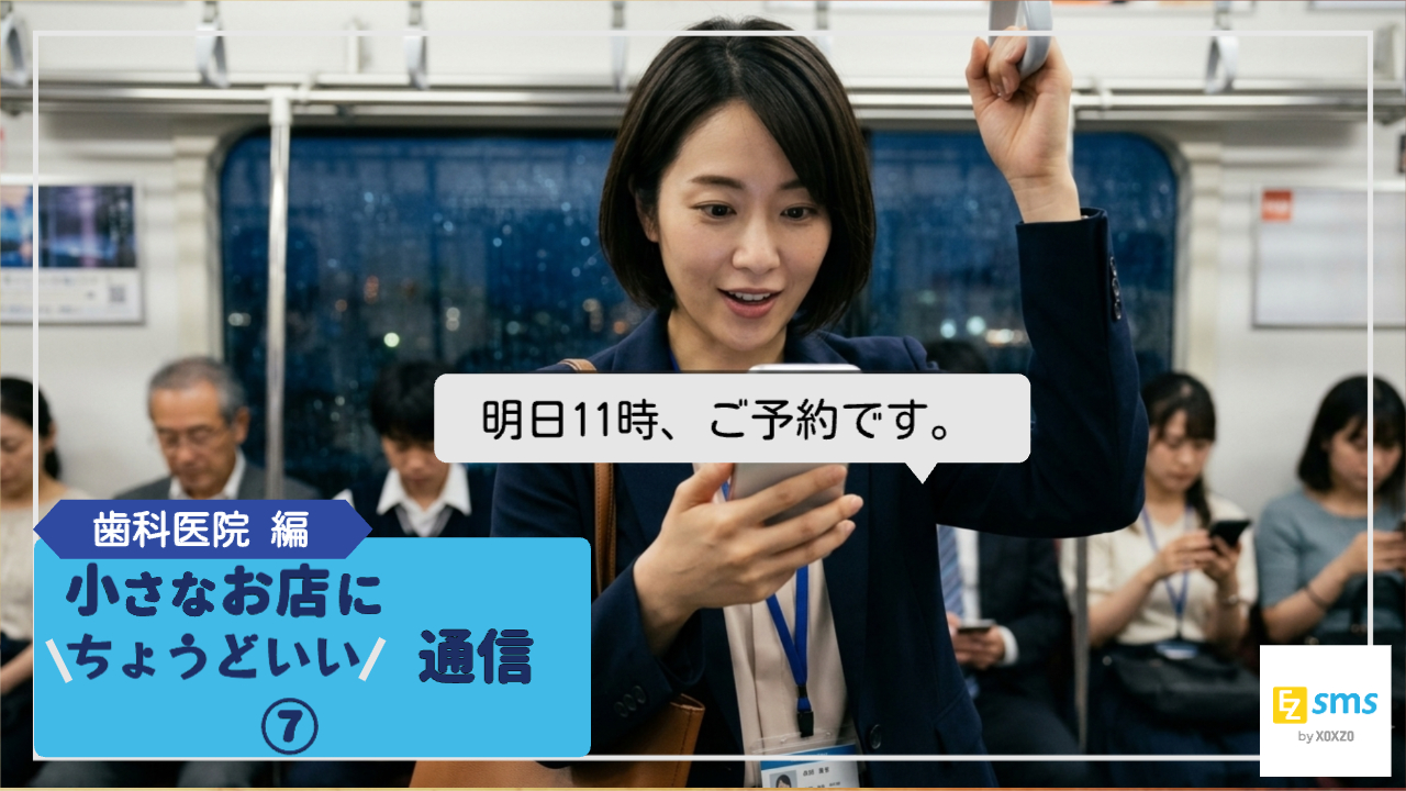 「明日11時、ご予約です。」その一通が、ちょうどいい。