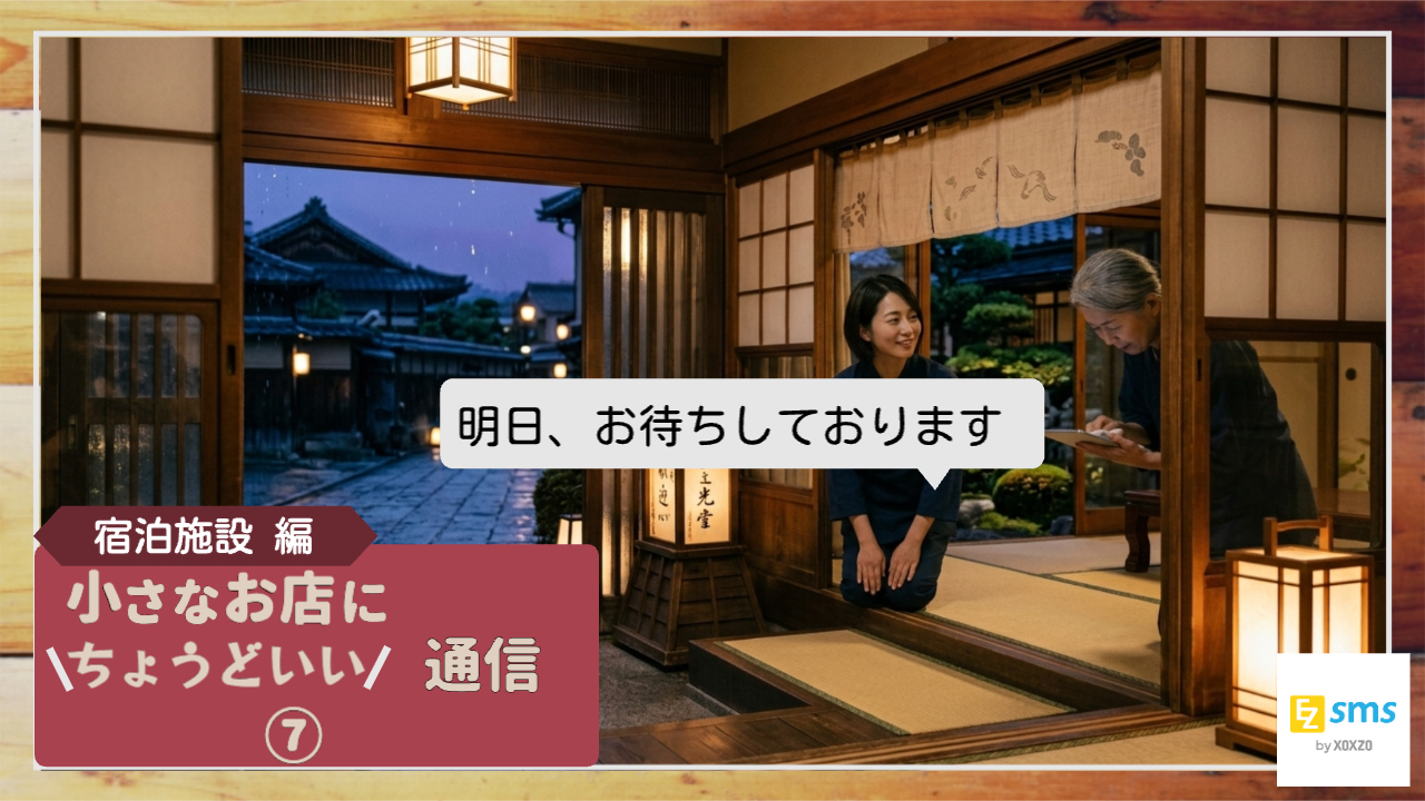 「明日、お待ちしています。」到着前の不安を減らす一通